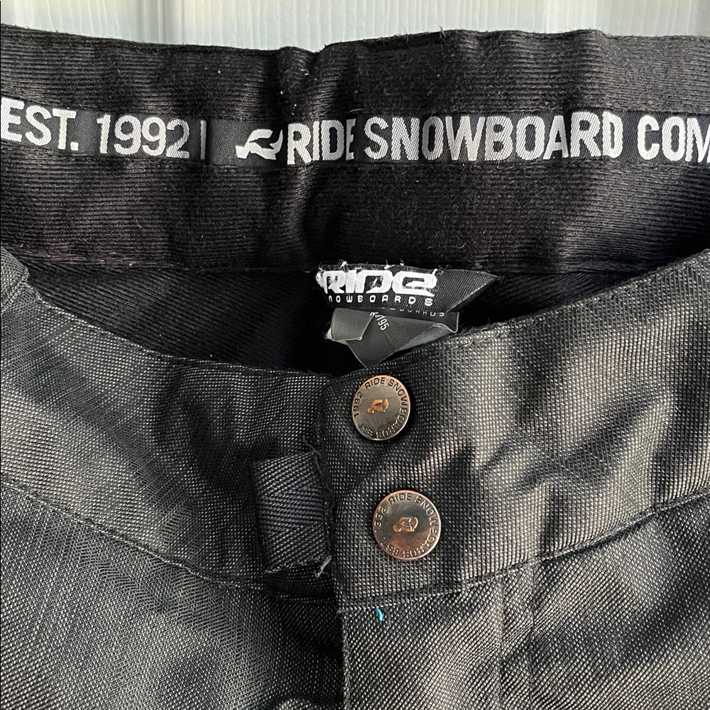 Ride Snow Board CO Men’s Waterproof Black and Grey Color Scheme Pants Size Small - Picture 4 of 8